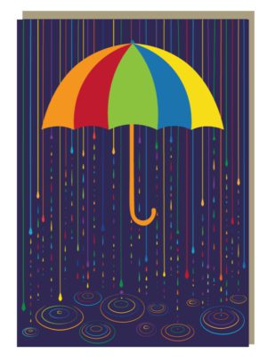 Rainbow Drops Nightlight Greeting Card
