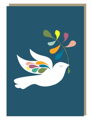 Peace Wings Christmas Card