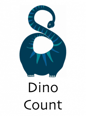 Dino Count Greeting Cards