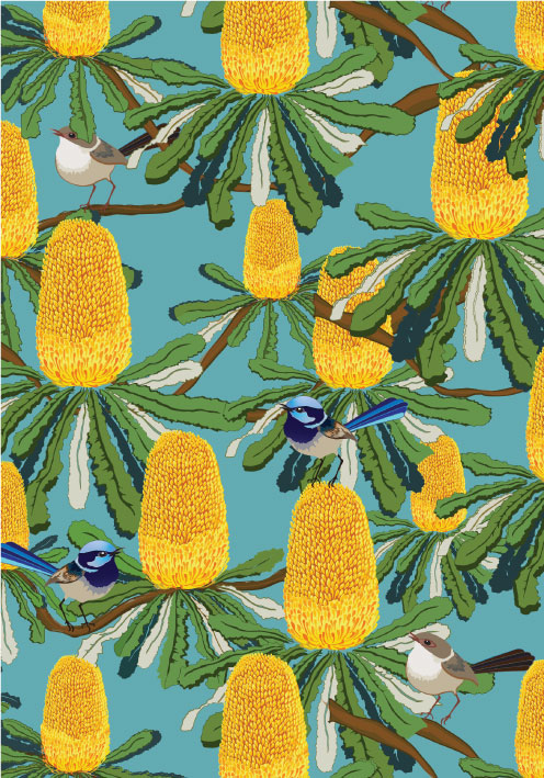 Folded Fairy Bower eco wrapping paper