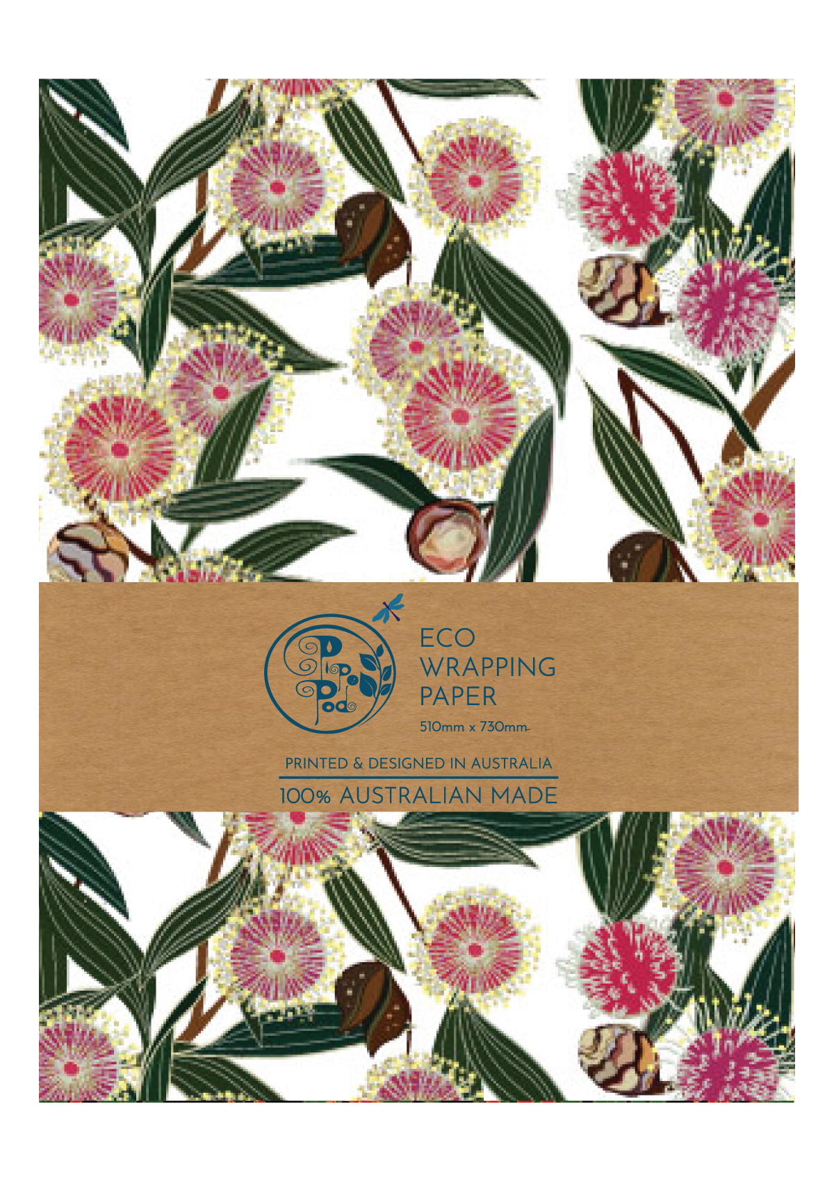 Hakea Bloom Eco Wrapping Paper