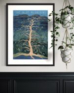 Blue Mountains Tree Framed Print