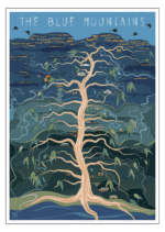 Blue Mountains Tree eco Postcard