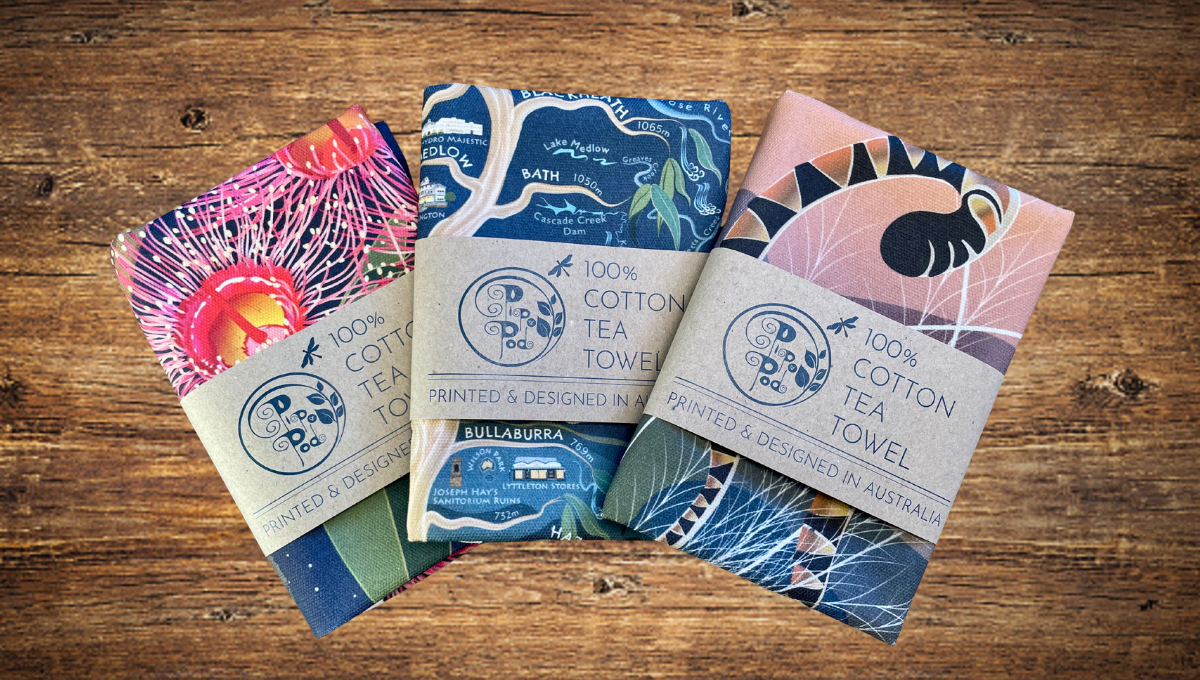 Pip and Pod cotton tea towels