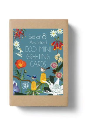 Mini Box Set of 8 small eco greeting cards