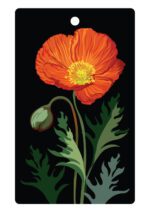 Pretty Poppy Eco Gift Tag
