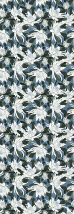 White Waratah modal vegan silk scarf