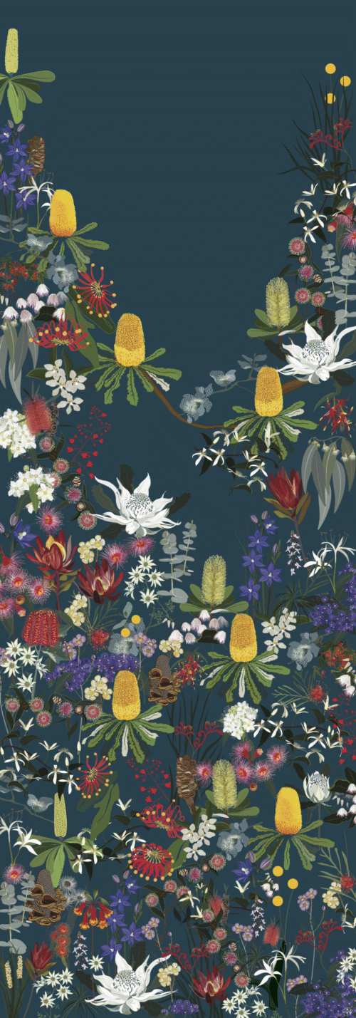 Wildflower Vegan Silk modal scarf